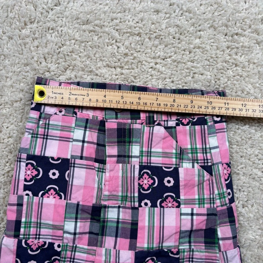 Gymboree Kids Girls Pink Plaid Patchwork Skirt with Built-in Shorts Size‎ 8